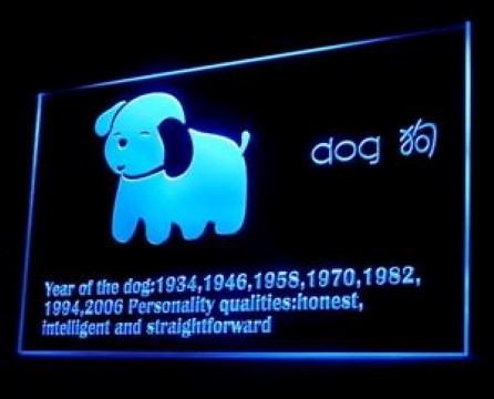 Chinese Zodiac Dog LED Neon Sign